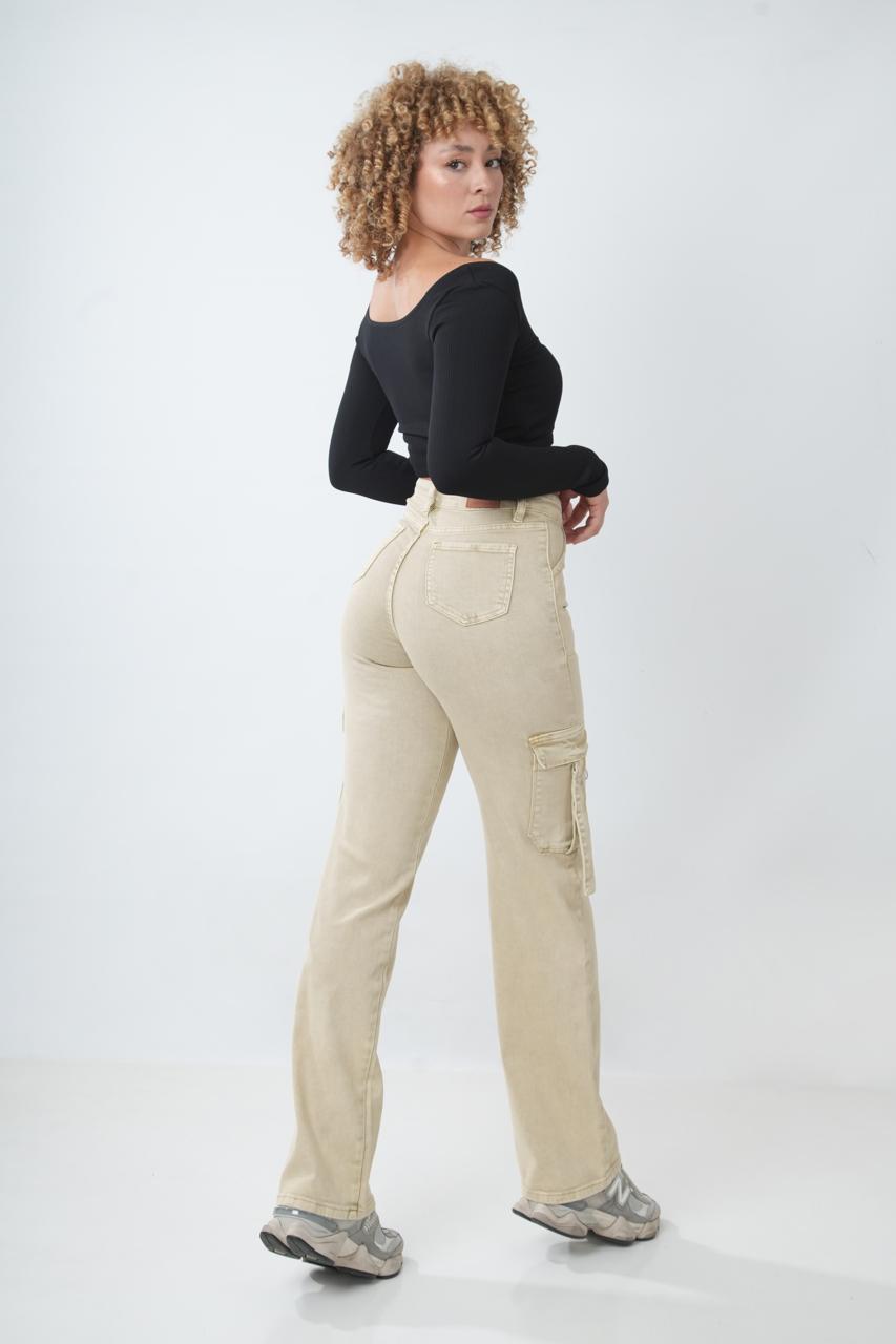 Cargo Jeans Beige Alina