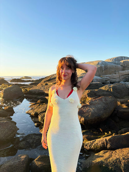 Vestido Rosas - Hilo Algodón