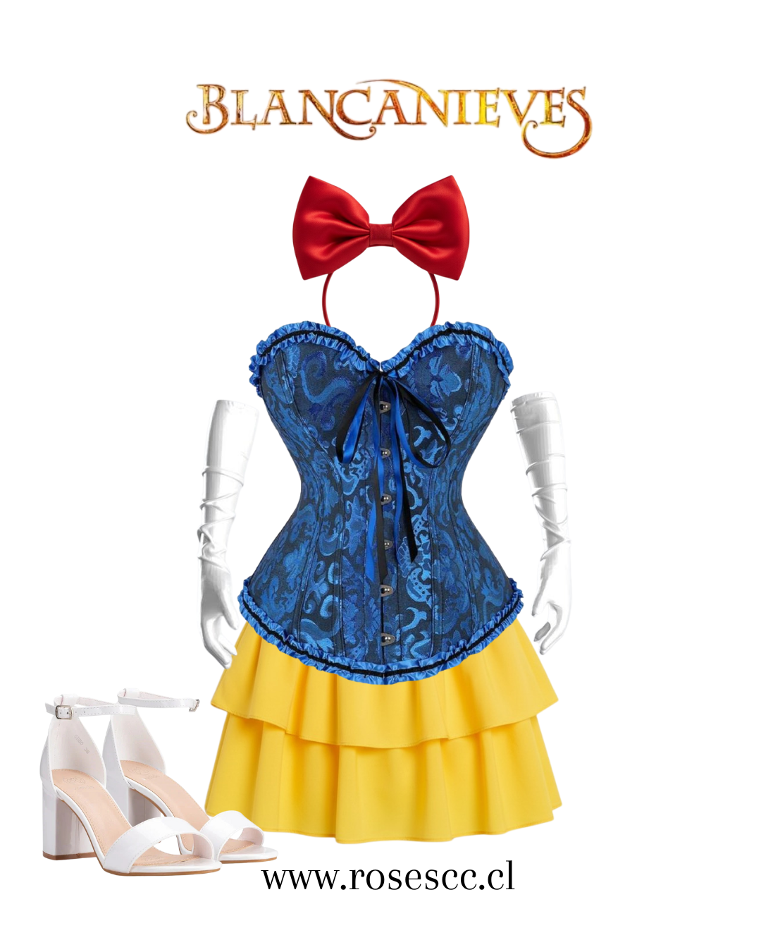 DISFRAZ PRINCESA BLANCA NIEVES