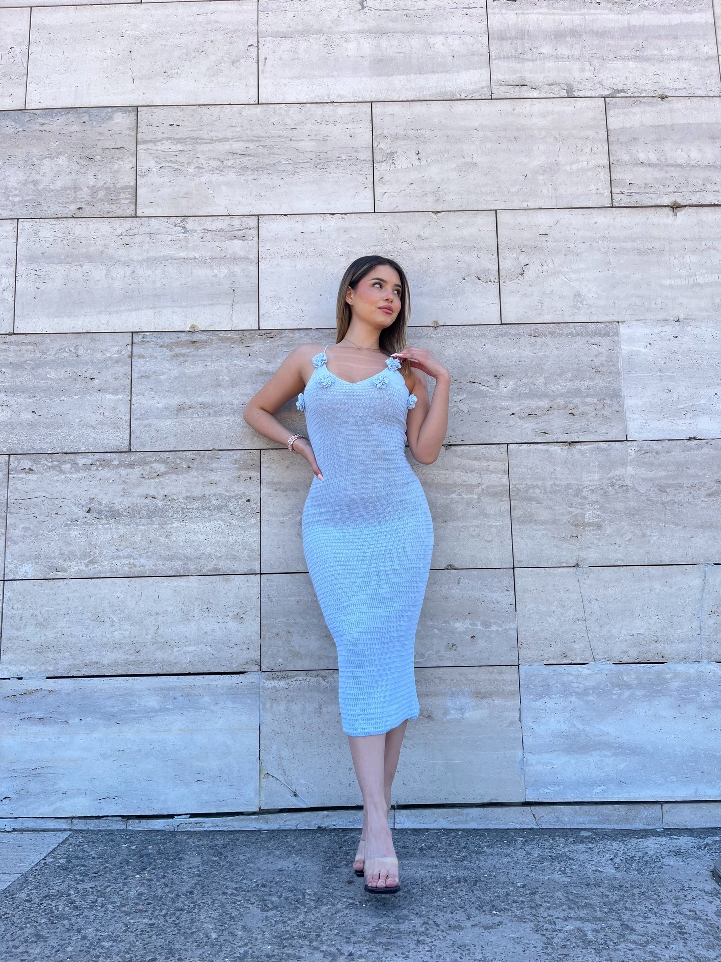 Vestido Rosas - Hilo Algodón