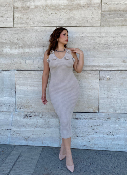 Vestido Rosas - Hilo Algodón