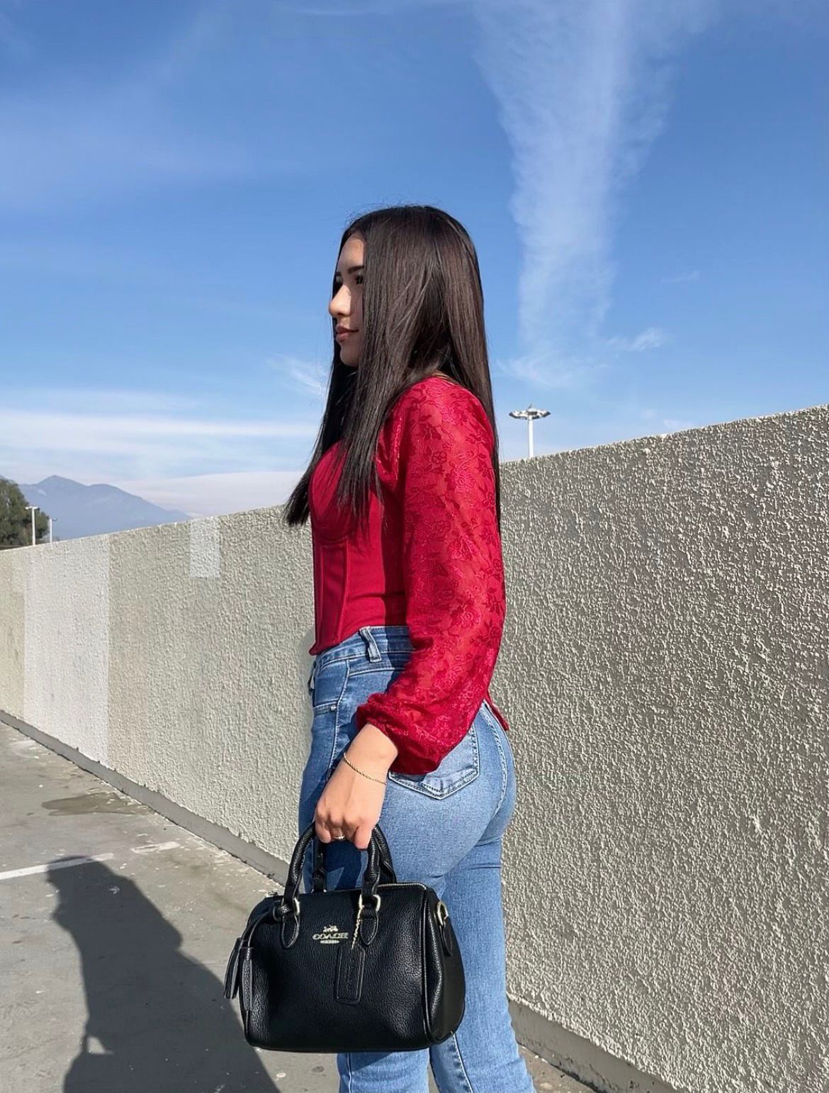 MINI BAG COACH NEGRA