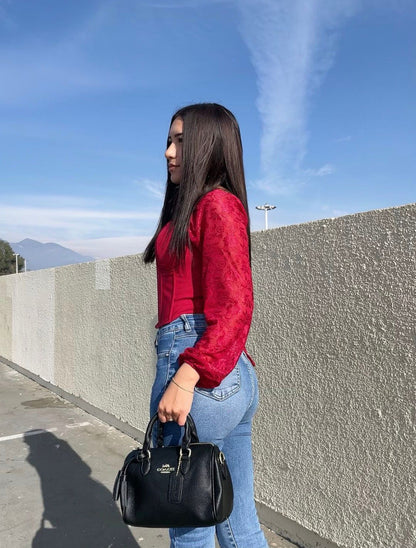 MINI BAG COACH NEGRA