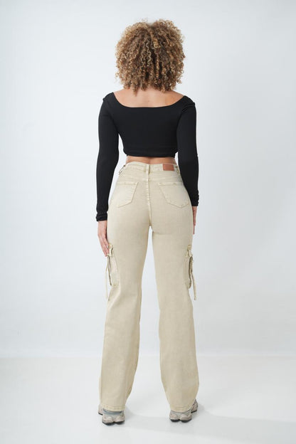 Cargo Jeans Beige Alina