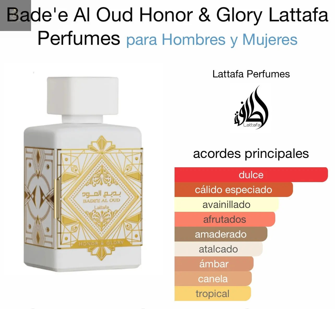 Lattafa Badee Al Oud Honor And Glory Unisex EDP 100 ML