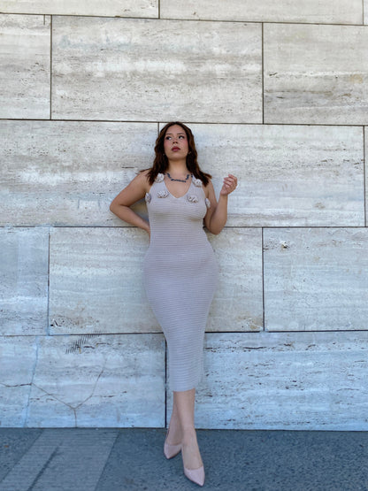 Vestido Rosas - Hilo Algodón