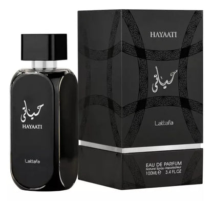 SET LATTAFA HAYAATI 100ML + SPRAY EDP HOMBRE