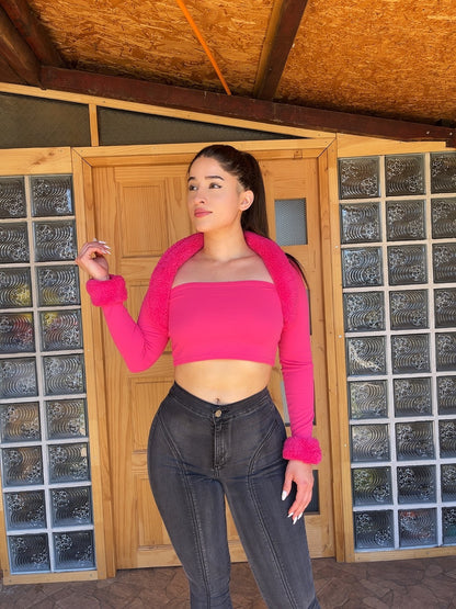 Crop top & Mangas Agustina