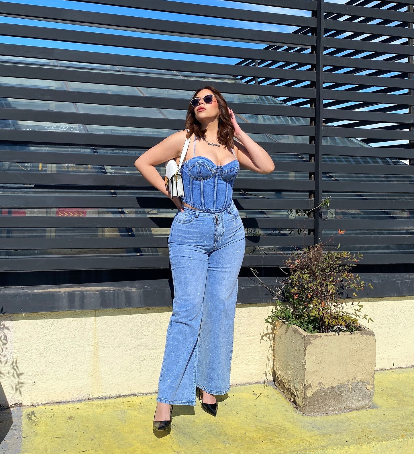 Wide Leg Celeste Brillitos Roses