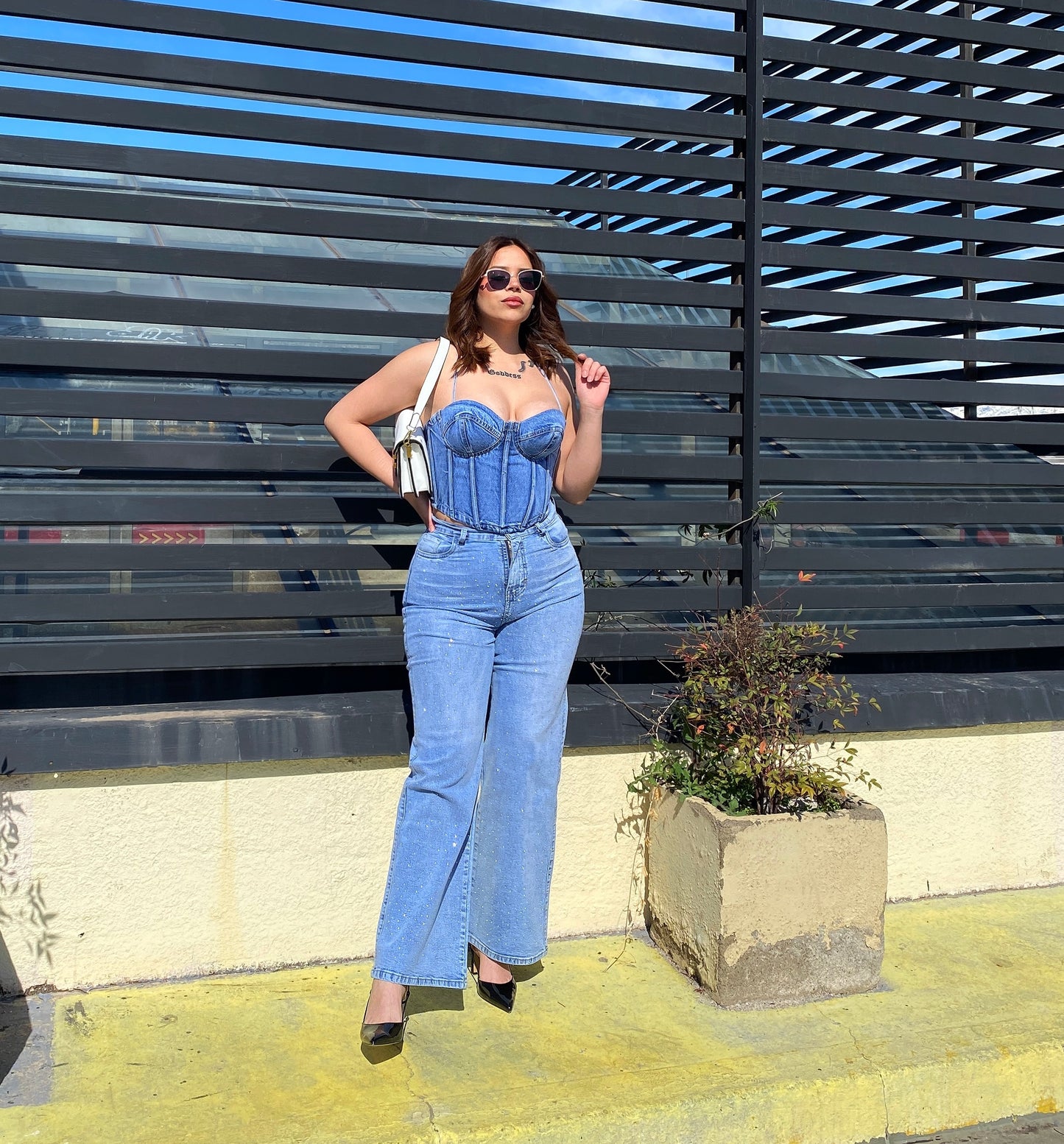 Wide Leg Celeste Brillitos Roses
