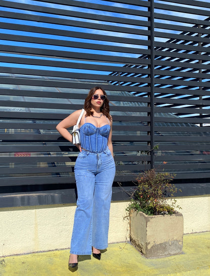 Wide Leg Celeste Brillitos Roses