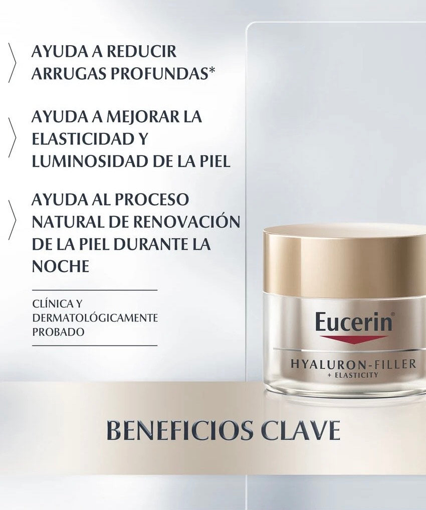 Elasticity+Filler Crema Facial Antiarrugas De Noche 50ml Eucerin