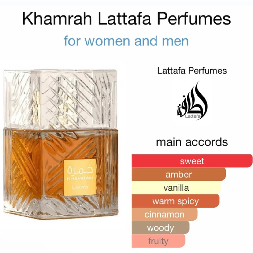 PERFUME LATTAFA KHAMRAH  EDP 100ML UNISEX